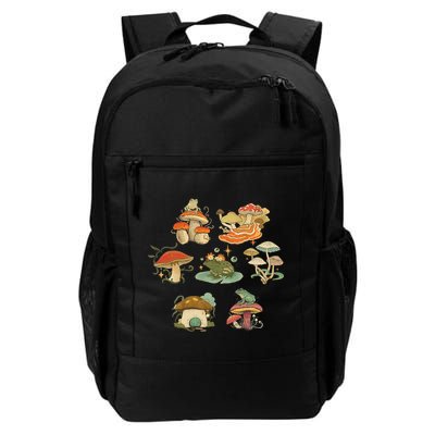 Lovely Frog And Mushroom Backpack