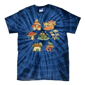 Lovely Frog And Mushroom Tie-Dye T-Shirt