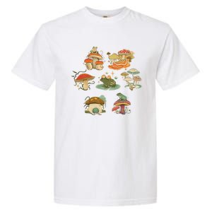 Lovely Frog And Mushroom Garment-Dyed Heavyweight T-Shirt