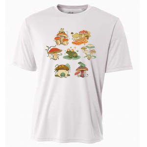 Lovely Frog And Mushroom Cooling Performance Crew T-Shirt