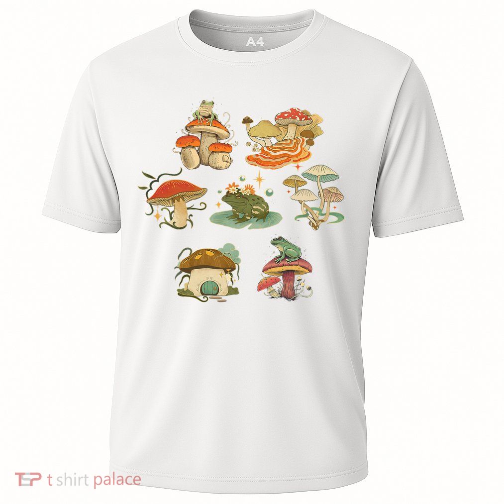 Lovely Frog And Mushroom Performance Shirt