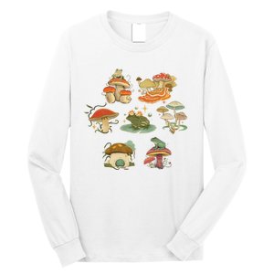 Lovely Frog And Mushroom Long Sleeve Shirt