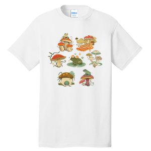 Lovely Frog And Mushroom Tall T-Shirt