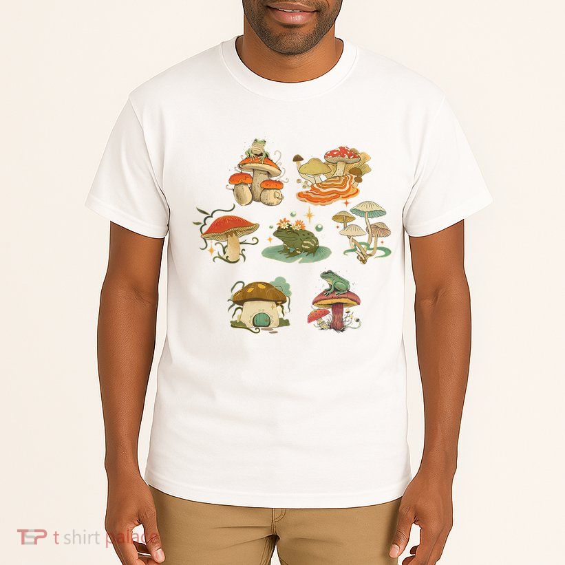 Lovely Frog And Mushroom Tall T-Shirt