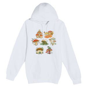 Lovely Frog And Mushroom Premium Pullover Hoodie