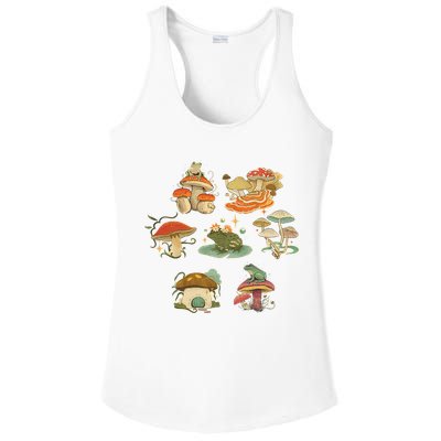 Lovely Frog And Mushroom Ladies PosiCharge Competitor Racerback Tank