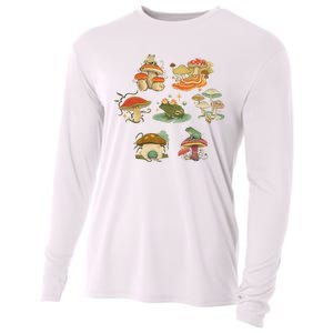 Lovely Frog And Mushroom Cooling Performance Long Sleeve Crew