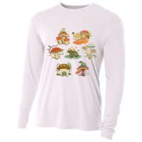 Lovely Frog And Mushroom Cooling Performance Long Sleeve Crew