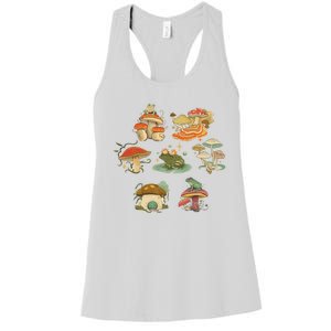 Lovely Frog And Mushroom Women's Racerback Tank