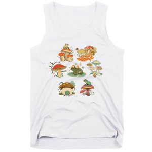 Lovely Frog And Mushroom Tank Top