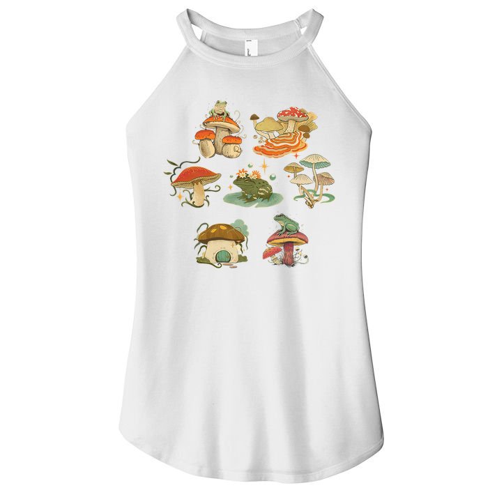 Lovely Frog And Mushroom Women's Perfect Tri Rocker Tank