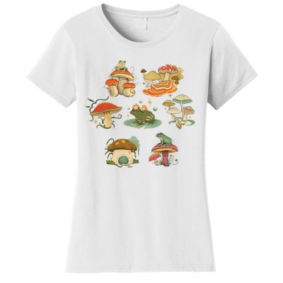 Lovely Frog And Mushroom Women's T-Shirt