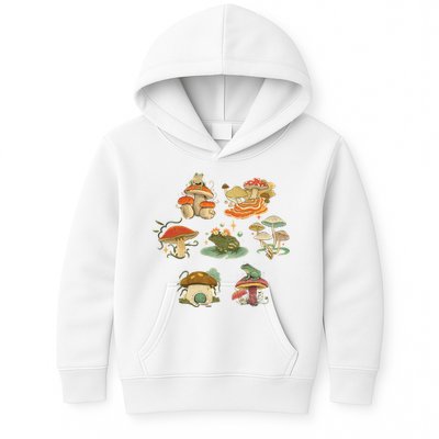 Lovely Frog And Mushroom Kids Hoodie