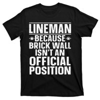 Lineman Football Art For Football Player Lineman T-Shirt