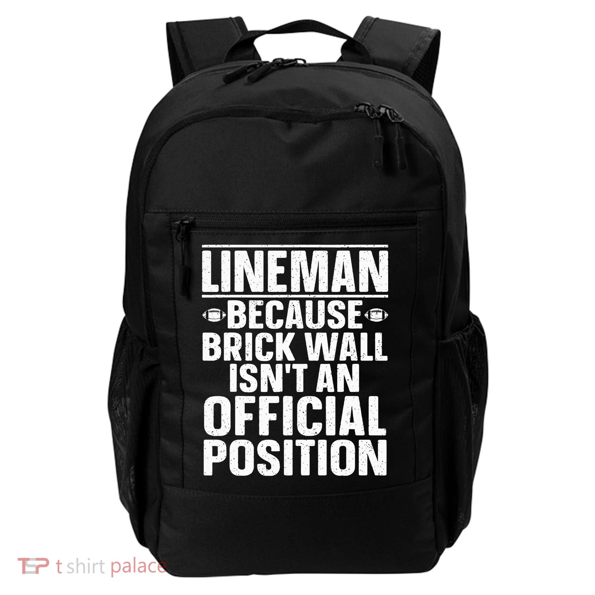 Lineman Football Art For Football Player Lineman Daily Commute Backpack