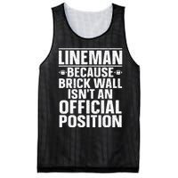 Lineman Football Art For Football Player Lineman Mesh Reversible Basketball Jersey Tank