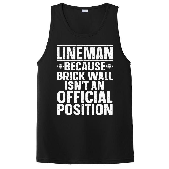 Lineman Football Art For Football Player Lineman PosiCharge Competitor Tank