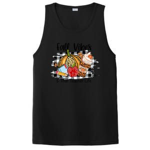 Leopard Fall Autumn Vibes Thankful Teacher Life Thanksgiving Gift PosiCharge Competitor Tank