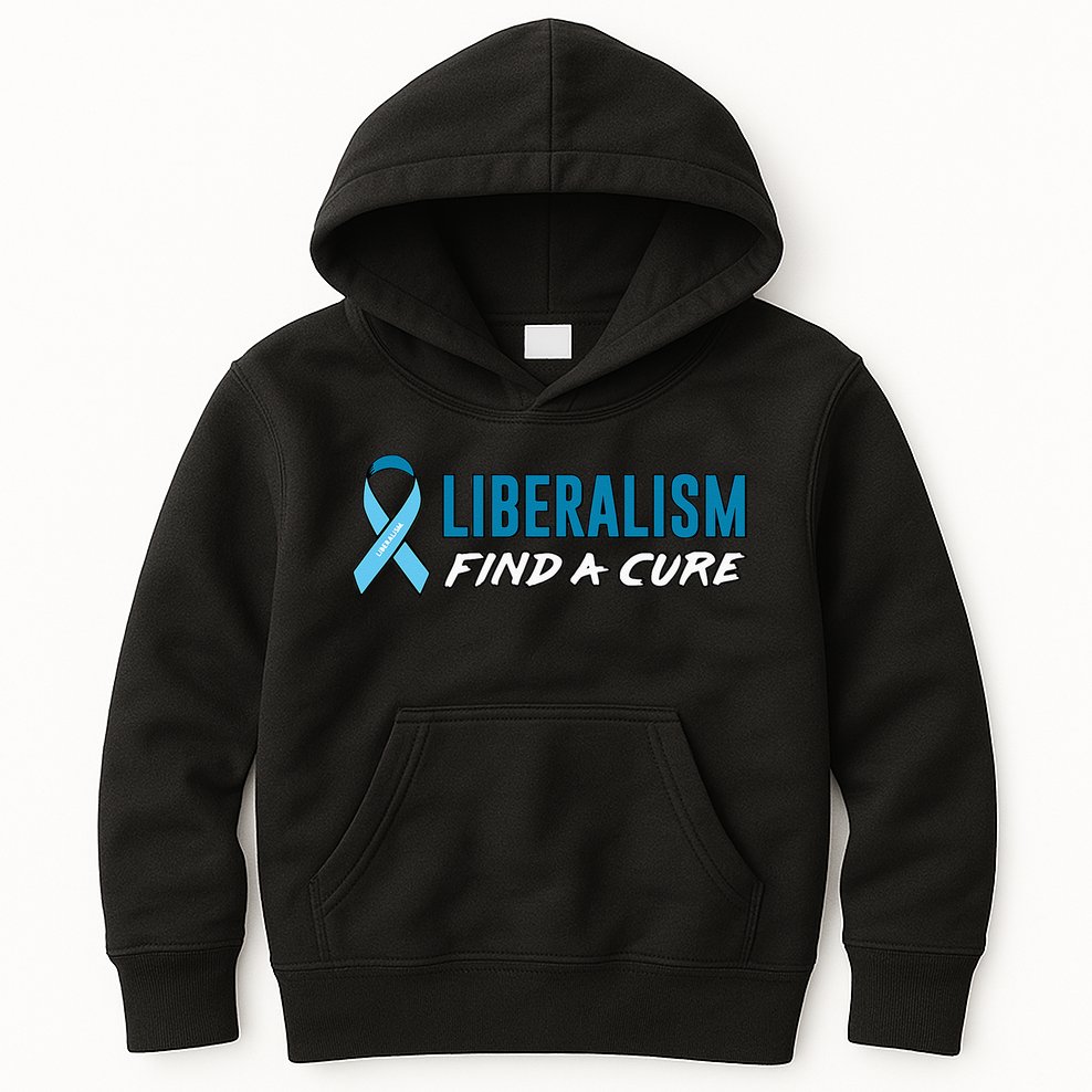Liberalism Find a Cure Kids Hoodie