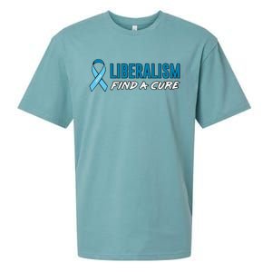 Liberalism Find a Cure Sueded Cloud Jersey T-Shirt