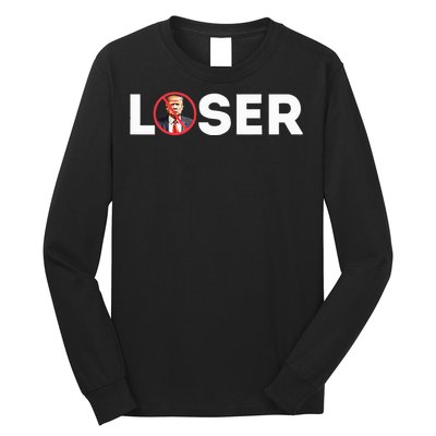 Loser Funny Anti Trump 2024 Loser Not Again Kamala Harris Long Sleeve Shirt