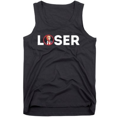 Loser Funny Anti Trump 2024 Loser Not Again Kamala Harris Tank Top