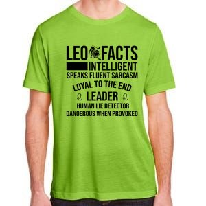 Leo Facts August Leo Zodiac Gift Adult ChromaSoft Performance T-Shirt