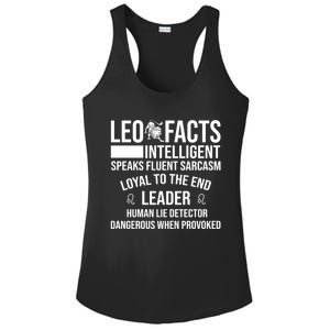 Leo Facts August Leo Zodiac Gift Ladies PosiCharge Competitor Racerback Tank