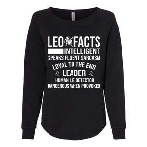 Leo Facts August Leo Zodiac Gift Womens California Wash Sweatshirt