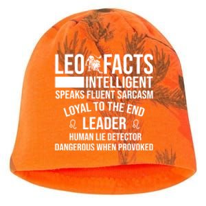 Leo Facts August Leo Zodiac Gift Kati - Camo Knit Beanie