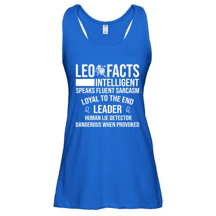 Leo Facts August Leo Zodiac Gift Ladies Essential Flowy Tank