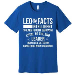 Leo Facts August Leo Zodiac Gift Premium T-Shirt