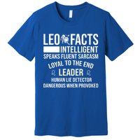 Leo Facts August Leo Zodiac Gift Premium T-Shirt