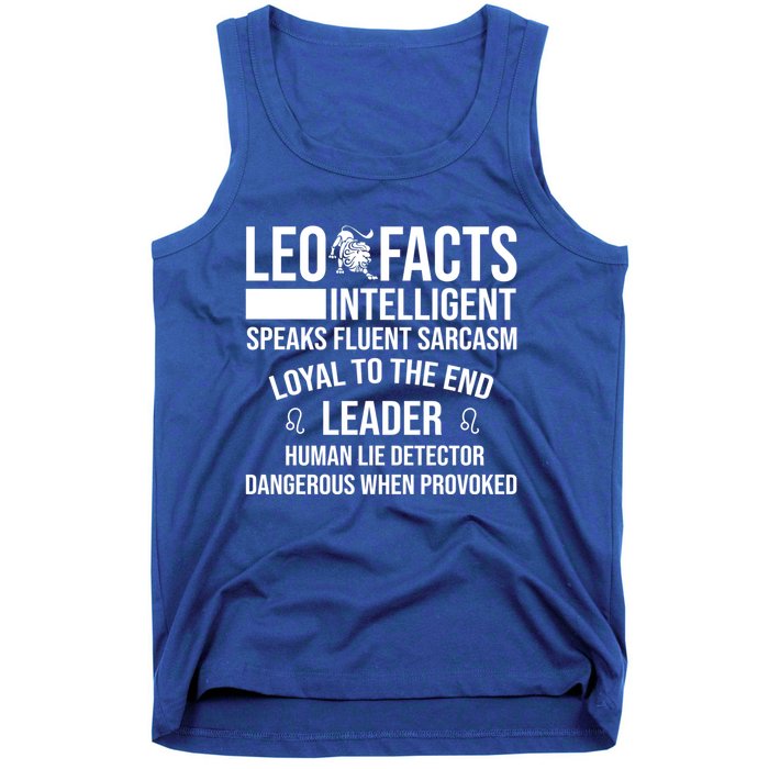 Leo Facts August Leo Zodiac Gift Tank Top