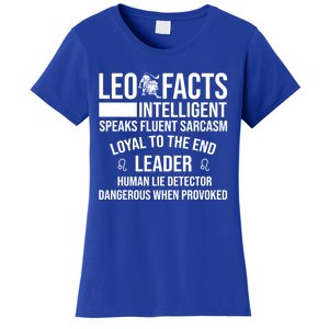 Leo Facts August Leo Zodiac Gift Women's T-Shirt