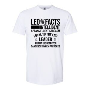 Leo Facts August Leo Zodiac Gift Softstyle CVC T-Shirt