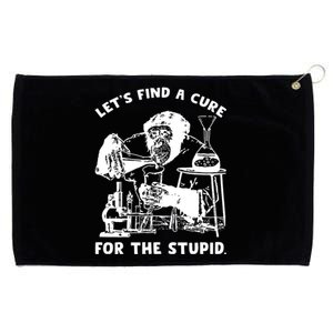 Let’S Find A Cure For The Stupid Gift Grommeted Golf Towel