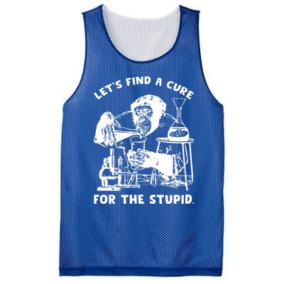 Let’S Find A Cure For The Stupid Gift Mesh Reversible Basketball Jersey Tank