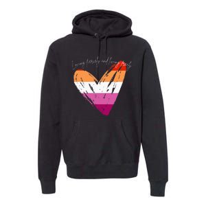 Loving Fiercely And Living Freely Premium Hoodie