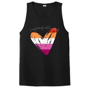 Loving Fiercely And Living Freely PosiCharge Competitor Tank