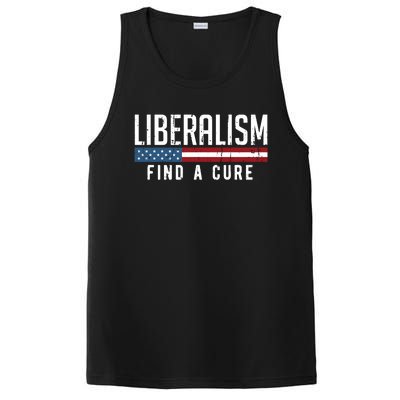 Liberalism Find A Cure Anti Liberal Gift Gift PosiCharge Competitor Tank