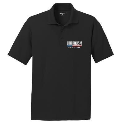 Liberalism Find A Cure Anti Liberal Gift Gift PosiCharge RacerMesh Polo