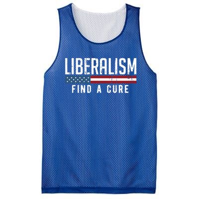 Liberalism Find A Cure Anti Liberal Gift Gift Mesh Reversible Basketball Jersey Tank