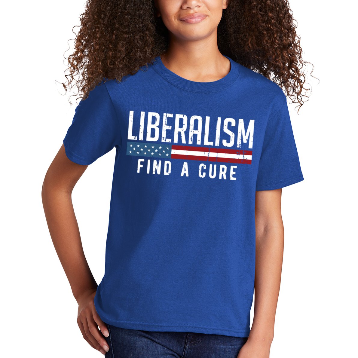 Liberalism Find A Cure Anti Liberal Gift Gift Kids T-Shirt