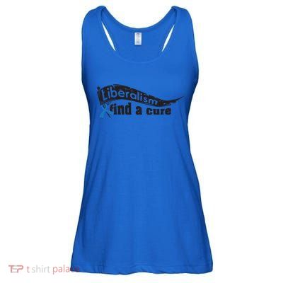 Liberalism Find A Cure Divine Progressive Gift Cute Gift Ladies Essential Flowy Tank