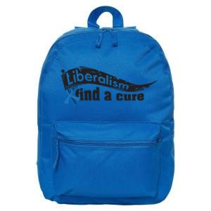 Liberalism Find A Cure Divine Progressive Gift Cute Gift 16 in Basic Backpack