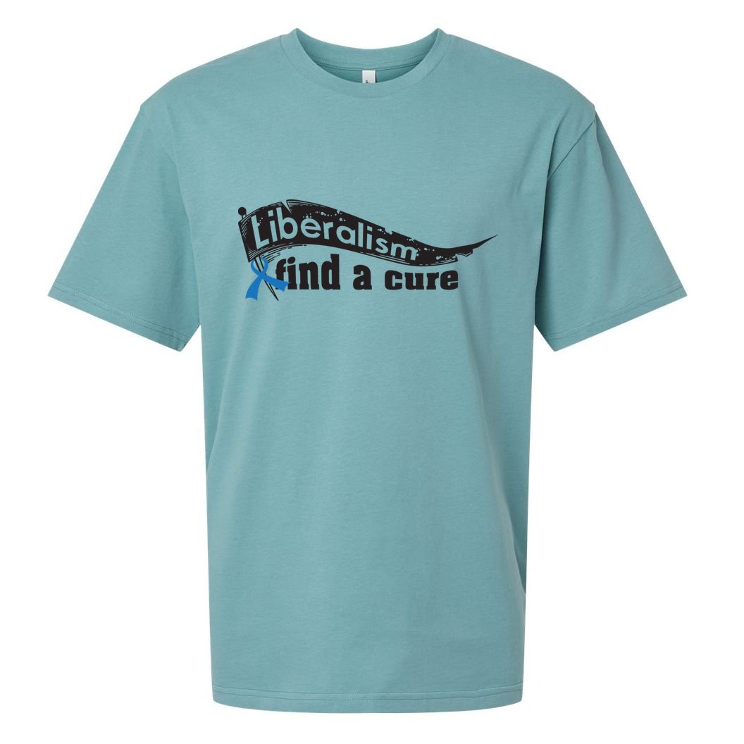 Liberalism Find A Cure Divine Progressive Gift Cute Gift Sueded Cloud Jersey T-Shirt