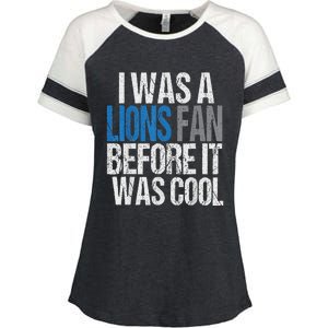 Lions Fan Before It Was Cool Lions Gear Lions Fan Enza Ladies Jersey Colorblock Tee