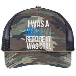 Lions Fan Before It Was Cool Lions Gear Lions Fan Retro Rope Trucker Hat Cap