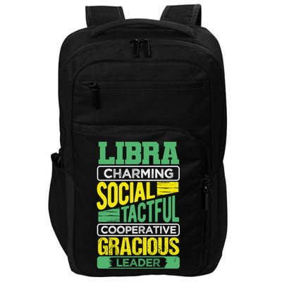 Libra Facts Birthday Gift Astrology Horoscope Zodiac Libra Gift Impact Tech Backpack